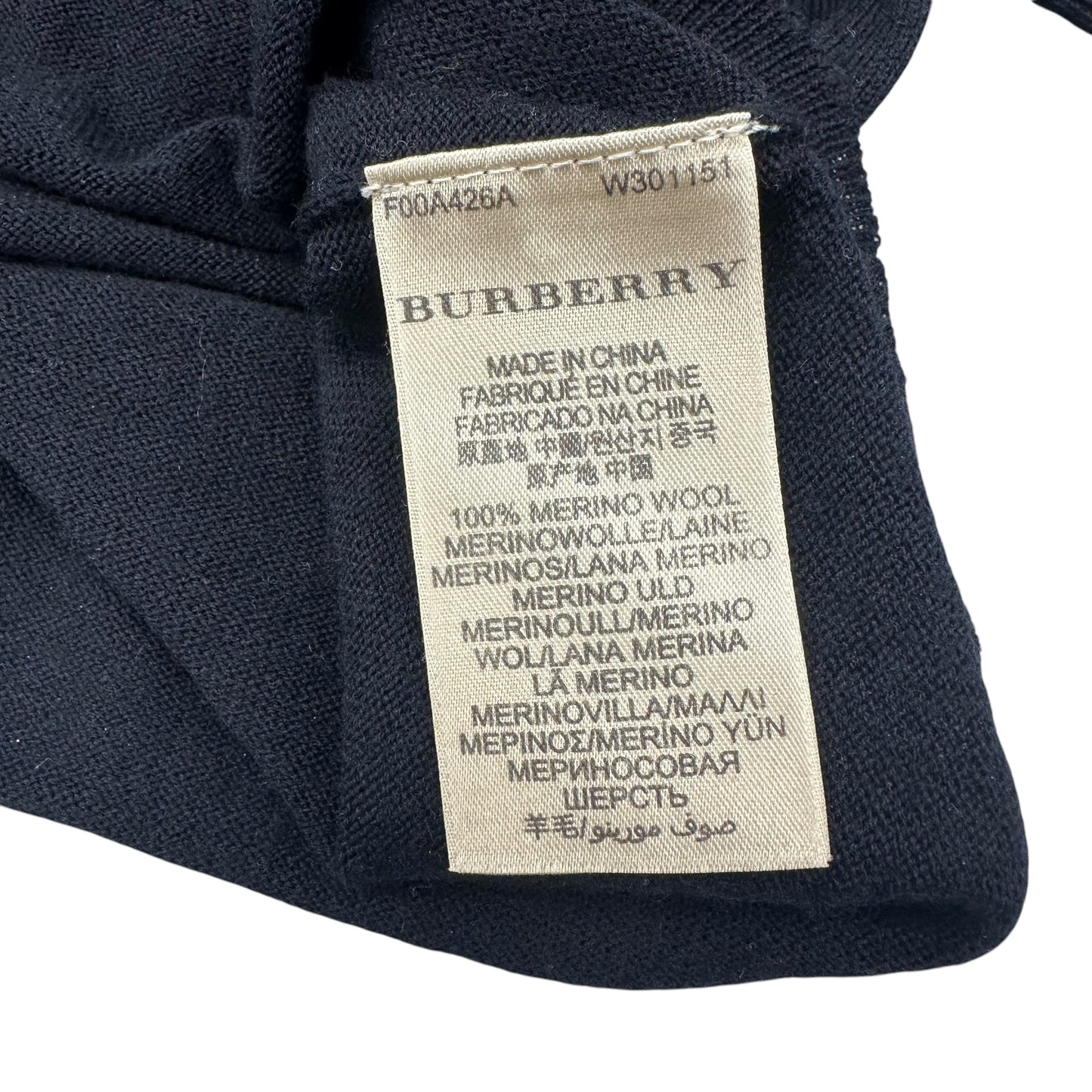 NAVY SWEATER LUXURY DESIGNER by BURBERRY Size:M