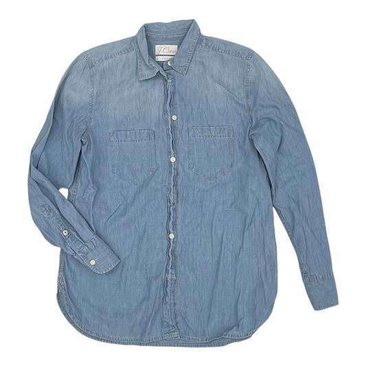 Top Ls By J. Crew In Blue Denim, Size:S