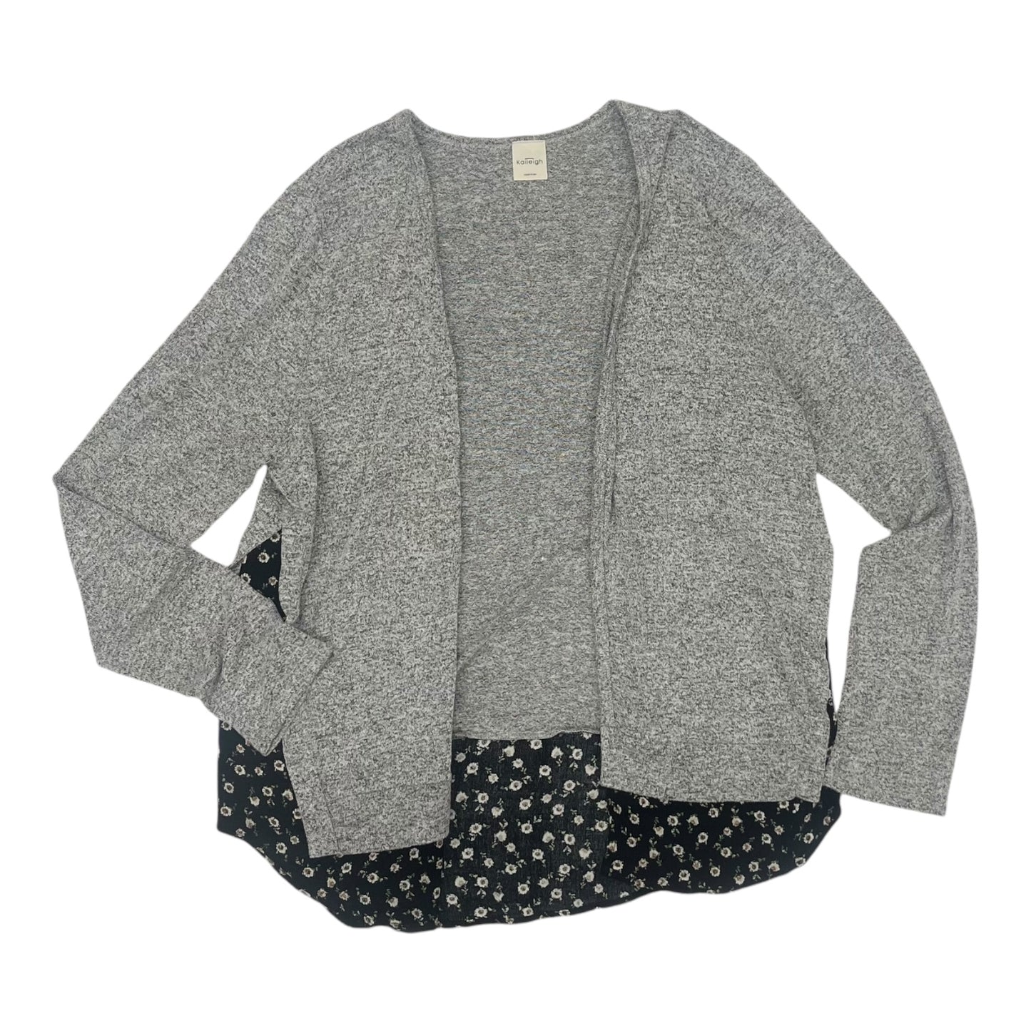 Cardigan By Kaleigh In Grey, Size:S