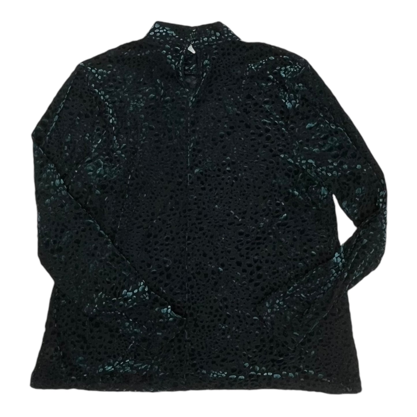 Top Ls By Lane Bryant In Black & Green, Size:L