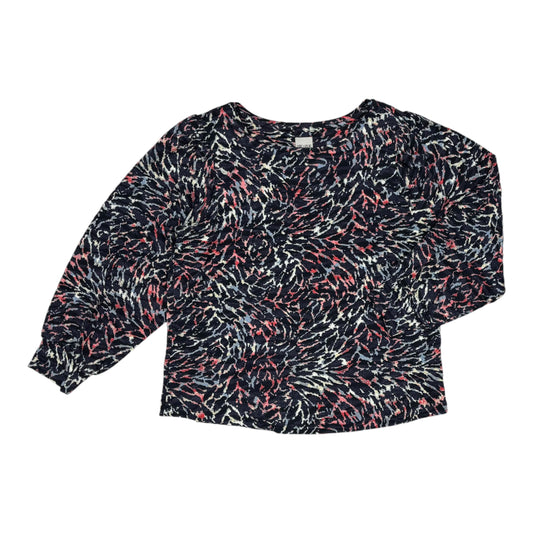 Top Ls By Nic + Zoe In Navy, Size:Lp