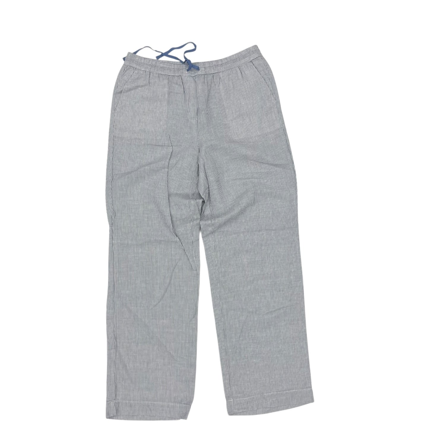 Pants Linen By Talbots In Blue & White, Size:M