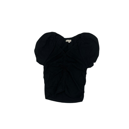 Blouse Ss By Loft In Black, Size:L