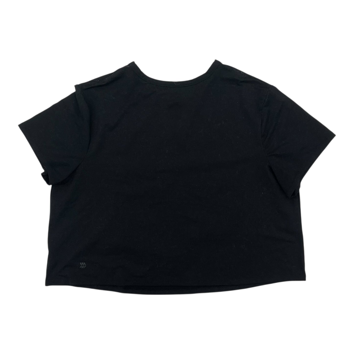 Athletic Top Ss By All In Motion In Black, Size:Xxl