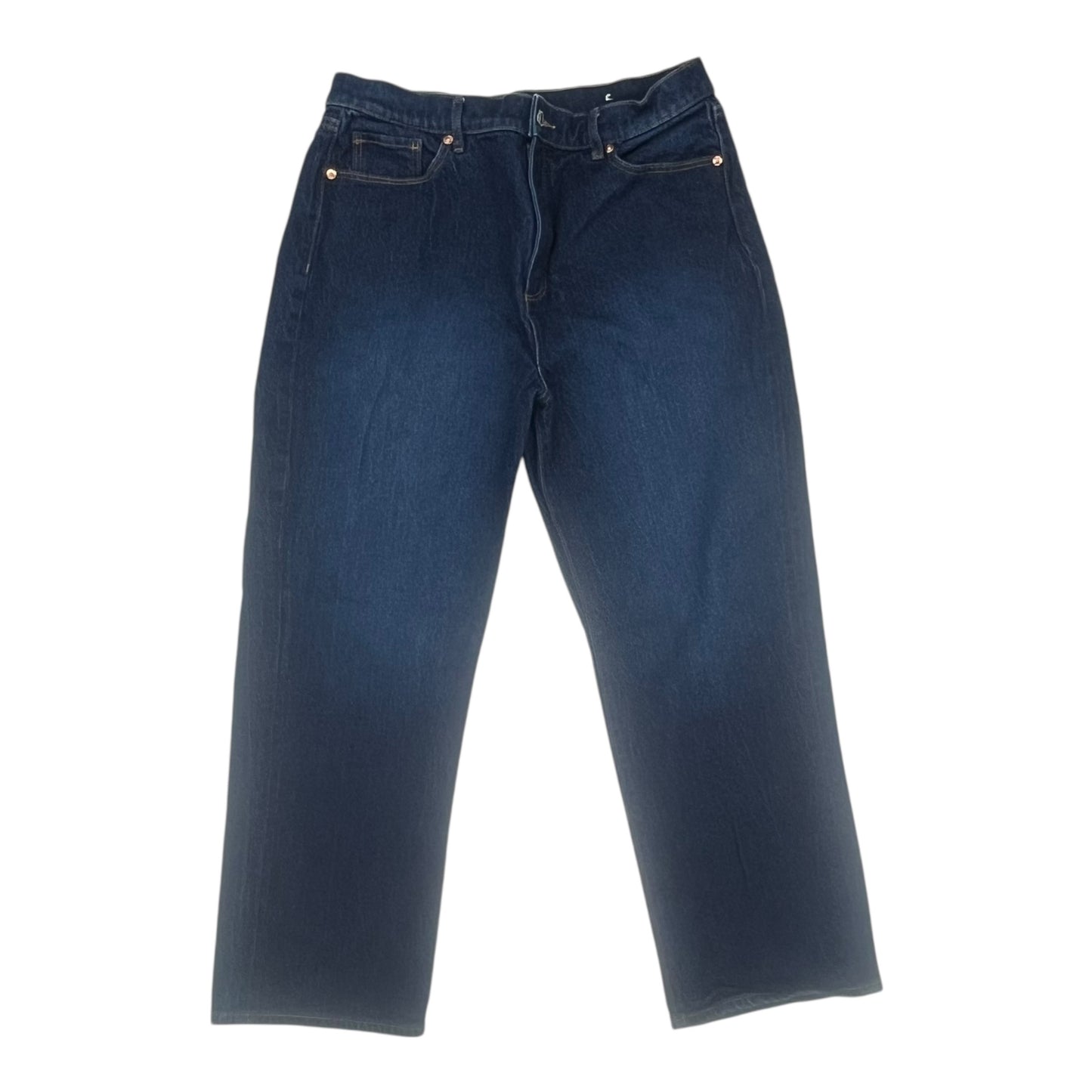 Jeans Straight By Loft In Blue Denim, Size:12