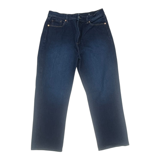 Jeans Straight By Loft In Blue Denim, Size:12