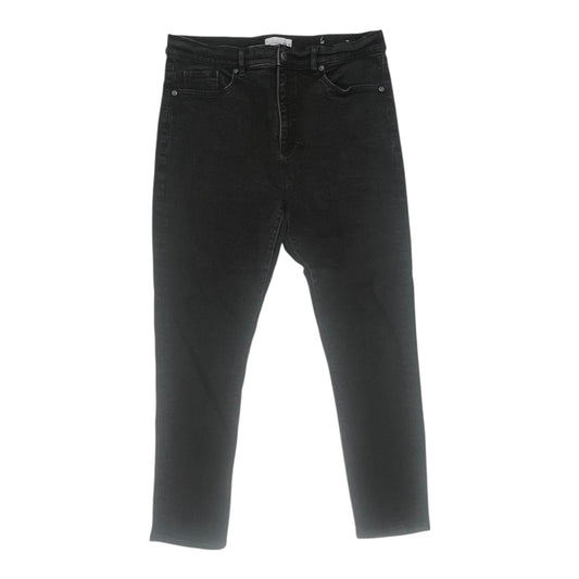 Jeans Skinny By Loft In Black Denim, Size:12