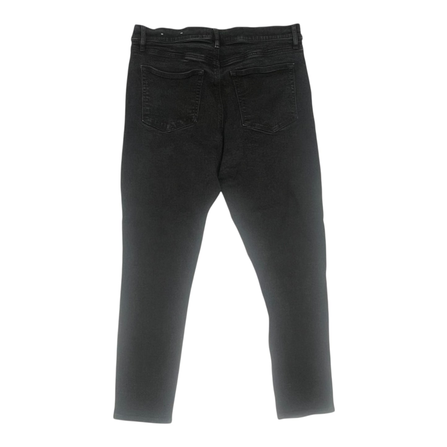 Jeans Skinny By Loft In Black Denim, Size:12