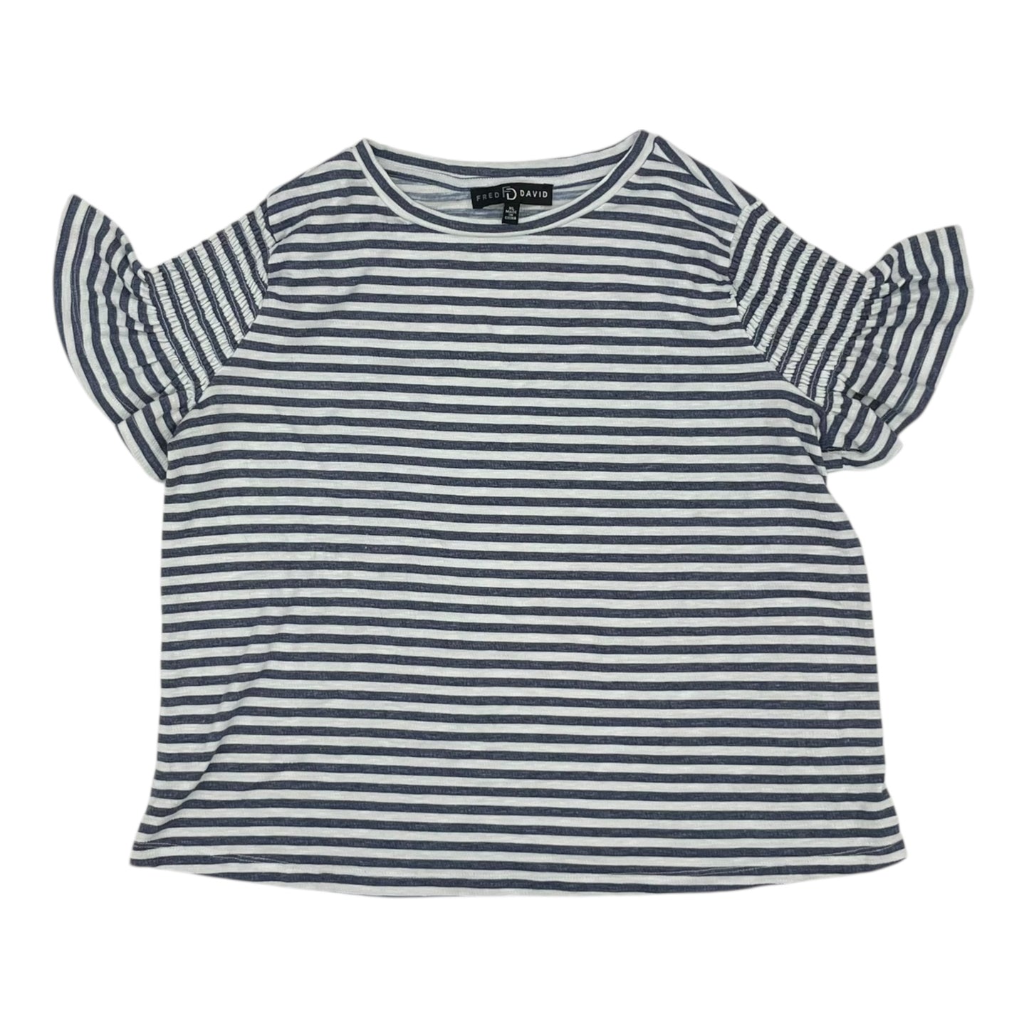 Top Ss By Fred David In Blue & White, Size:Xl