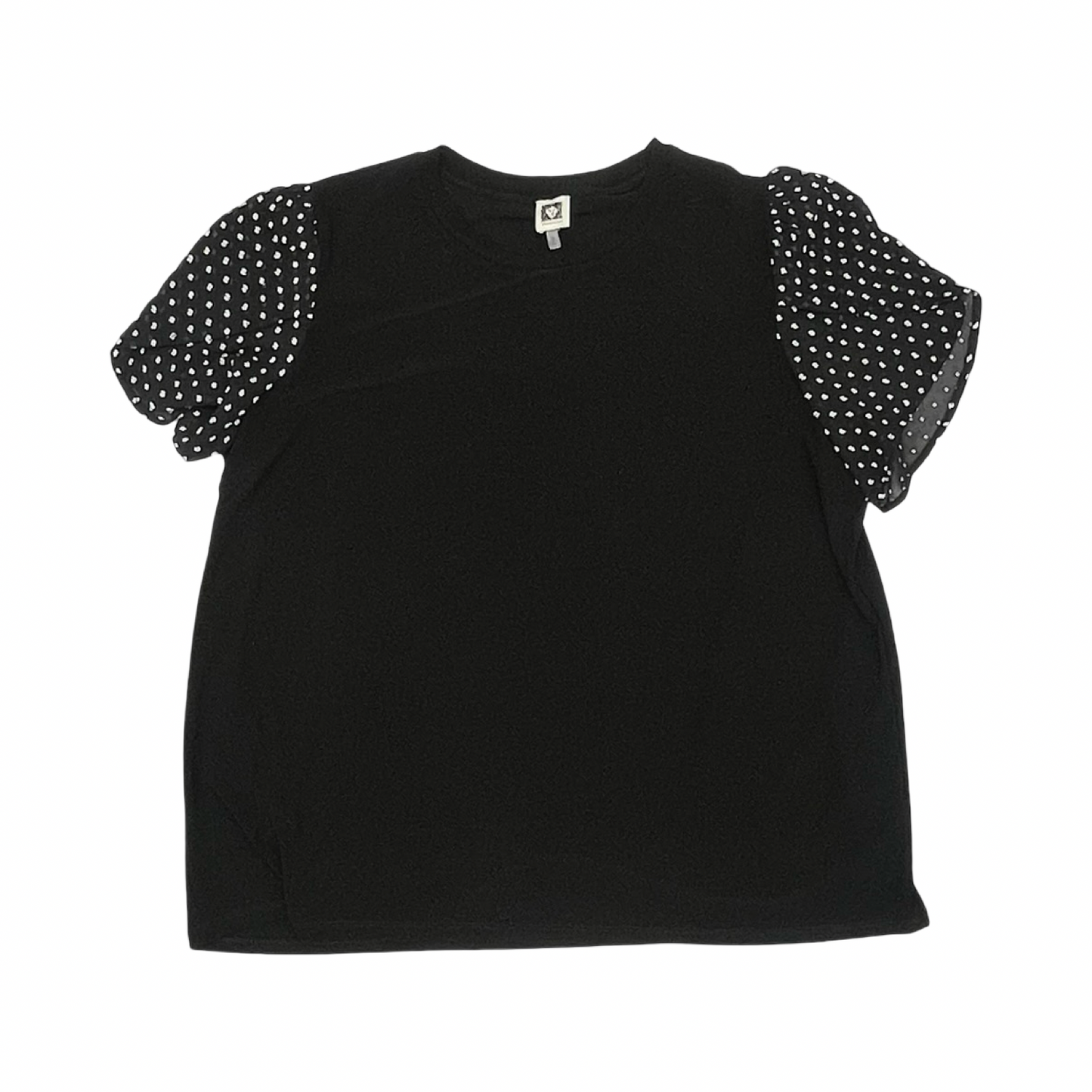 Blouse Ss By Anne Klein In Black, Size:3X
