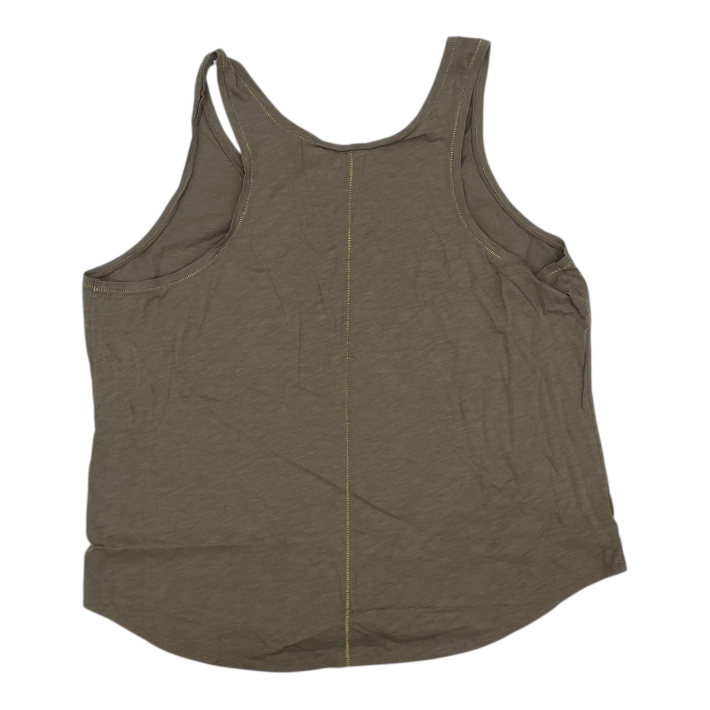 Top Sleeveless By Loft In Green, Size:2X