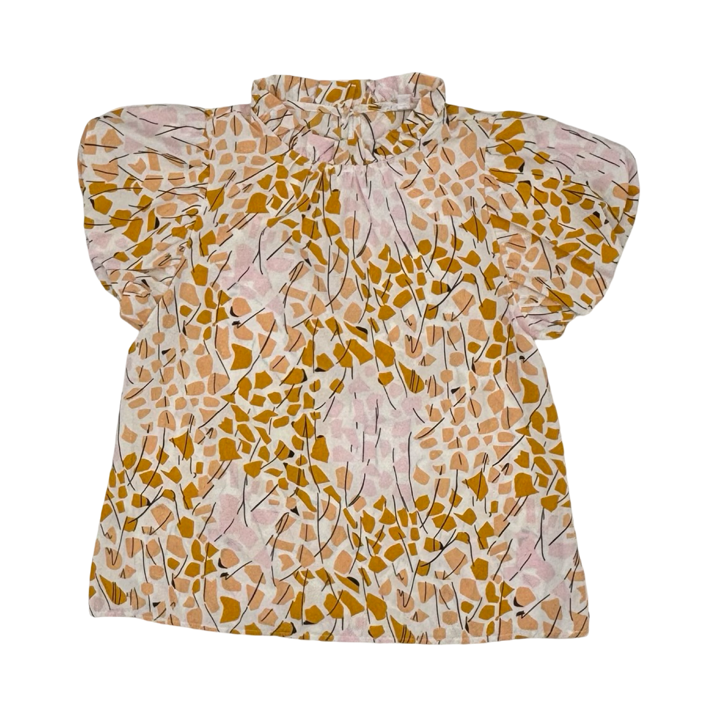 Blouse Ss By Thml In Pink & Yellow, Size:S