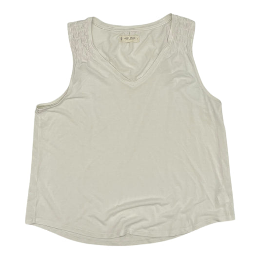 Top Sleeveless By Lucky Brand In Cream, Size:L