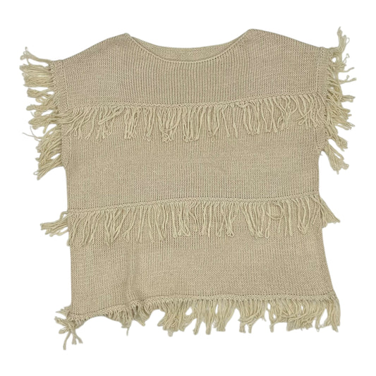 Vest Sweater By Cme In Tan, Size:L