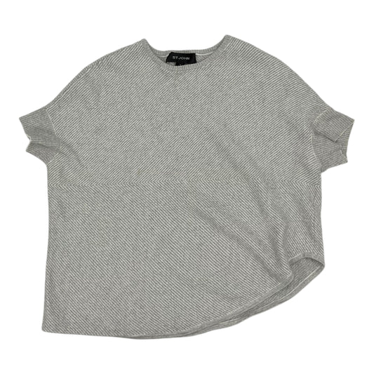 Sweater Ss By St John Knits In Grey, Size:M