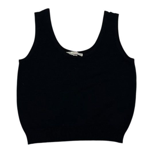 Top Sleeveless By St John Knits In Black, Size:M