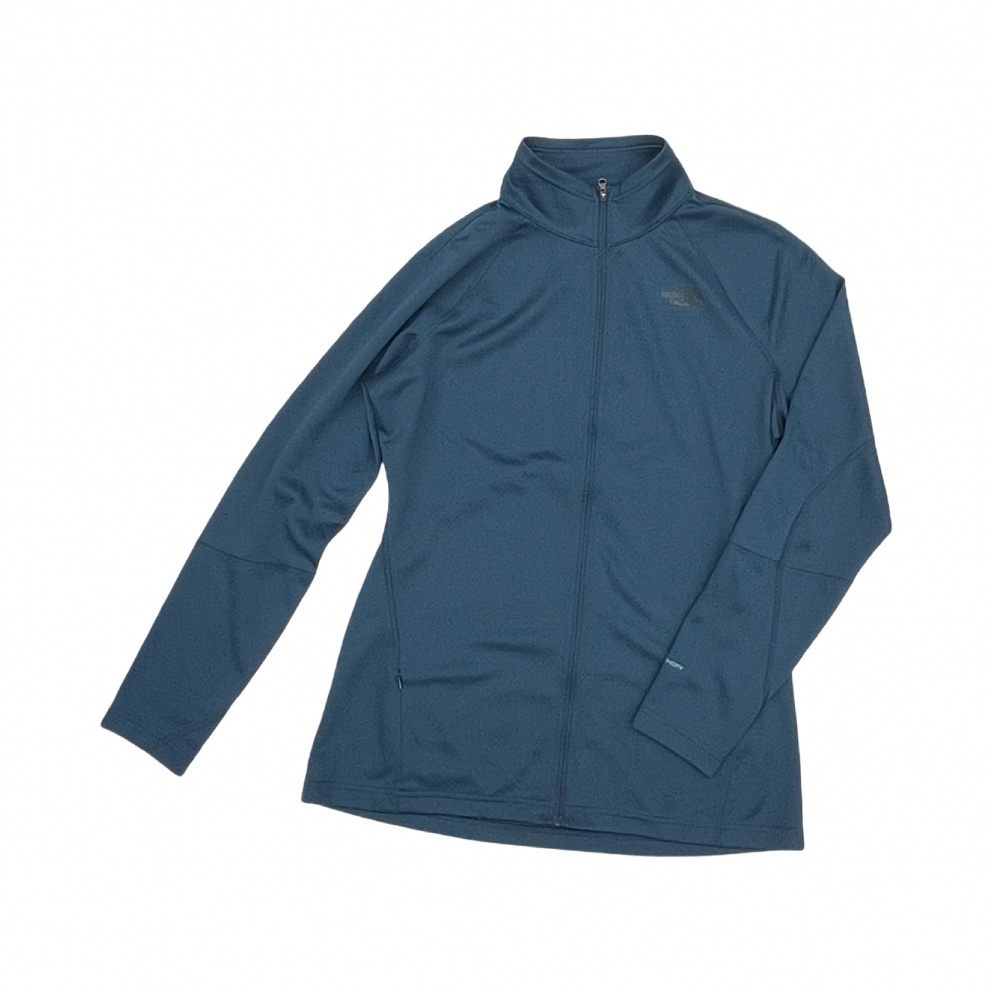 Athletic Top Ls Collar By The North Face In Blue, Size:L