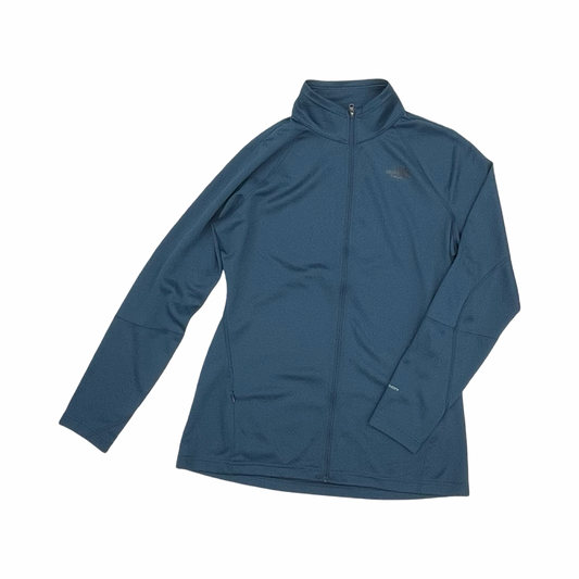 Athletic Top Ls Collar By The North Face In Blue, Size:L