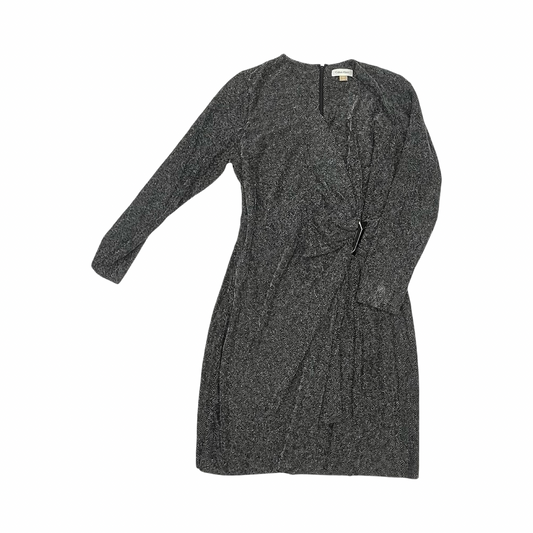 Dress Work By Calvin Klein In Black & Silver, Size:14