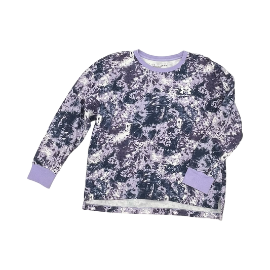 Athletic Sweatshirt Crewneck By Under Armour In Purple, Size:M