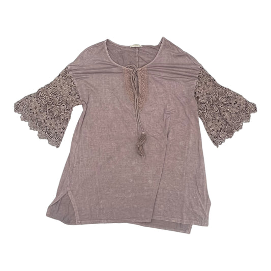 Top Ss By Easel In Mauve, Size:M