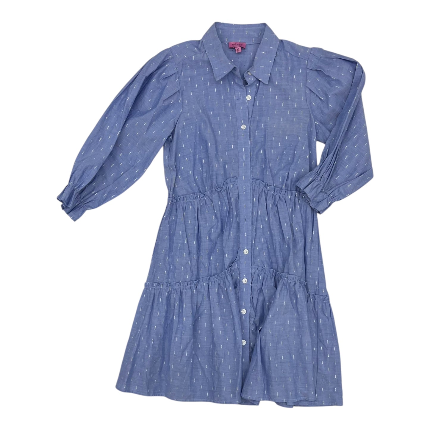 Dress Casual Short By Mi Ami In Blue, Size:Xs