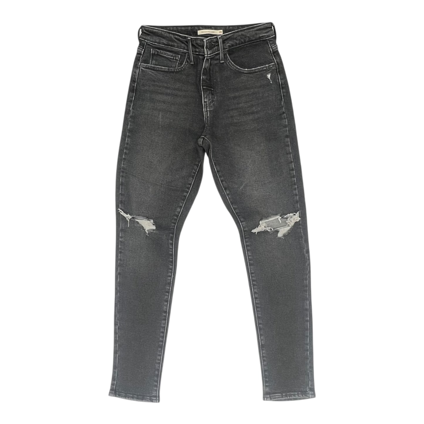 Jeans Skinny By Levis In Black Denim, Size:6