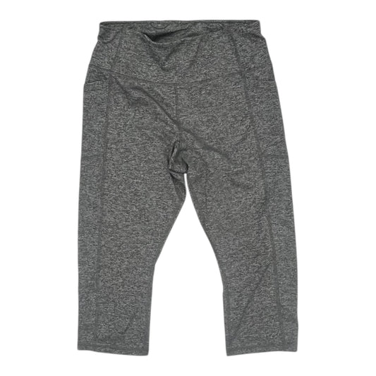 Athletic Leggings Capris By Avia In Grey, Size:L