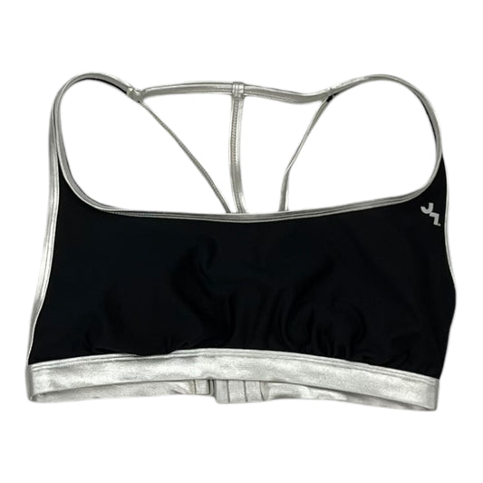 Athletic Bra By Joy Lab In Black & Silver, Size:M