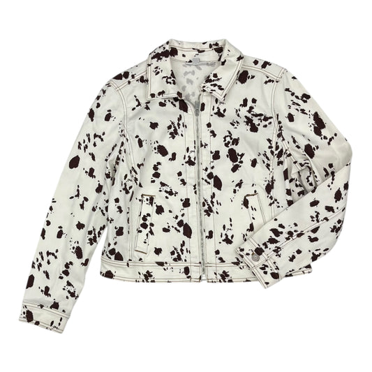 Jacket Other By Chicos In Brown & Cream, Size:M