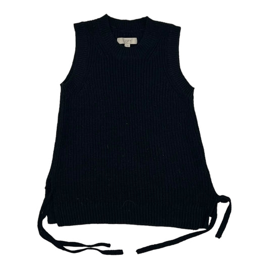 BLACK VEST SWEATER by LOFT Size:M