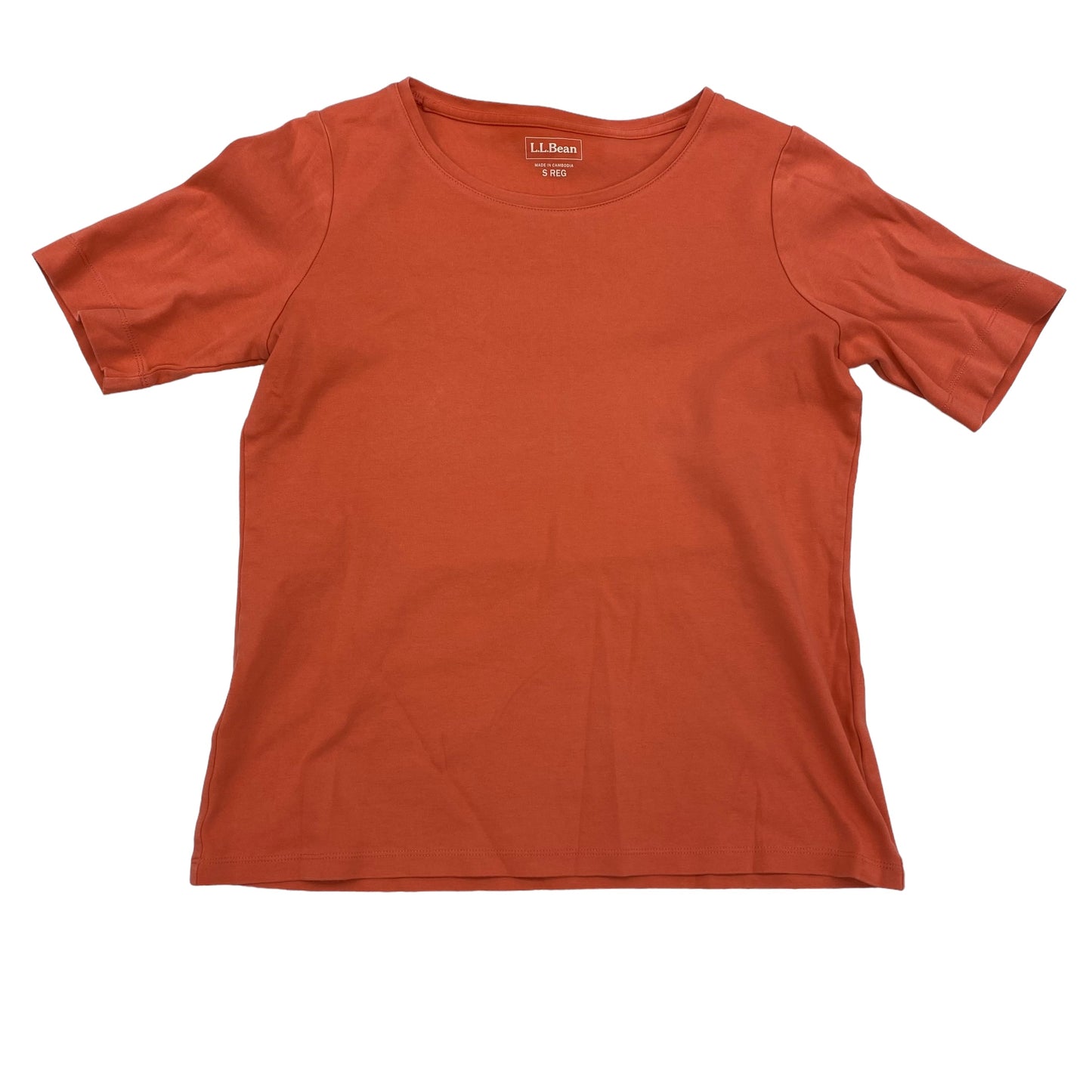 ORANGE TOP SS BASIC by L.L. BEAN Size:S