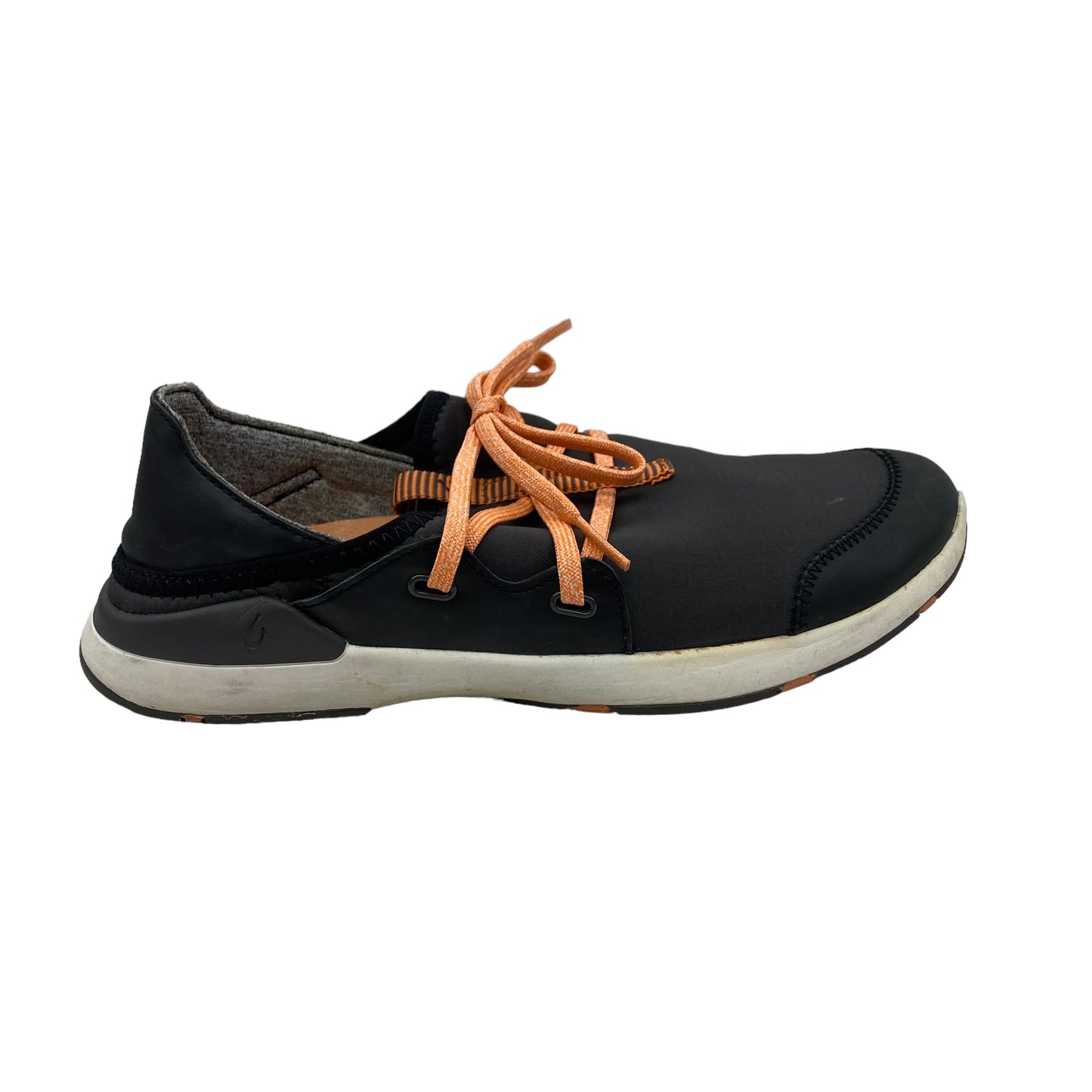 BLACK & ORANGE OLUKAI SHOES ATHLETIC, Size 7.5