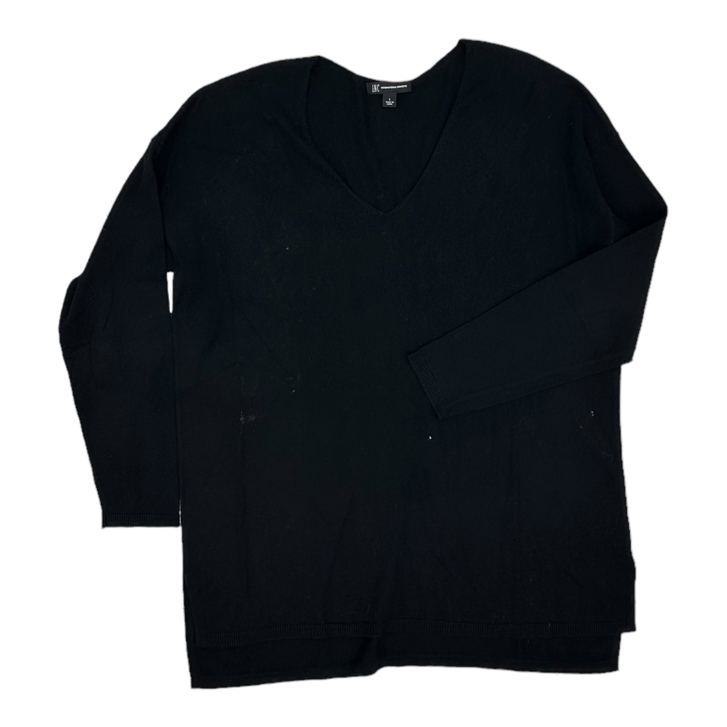 BLACK INC TOP LS, Size L