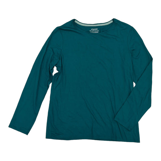 Top Ls Basic By Chicos In Teal, Size:M