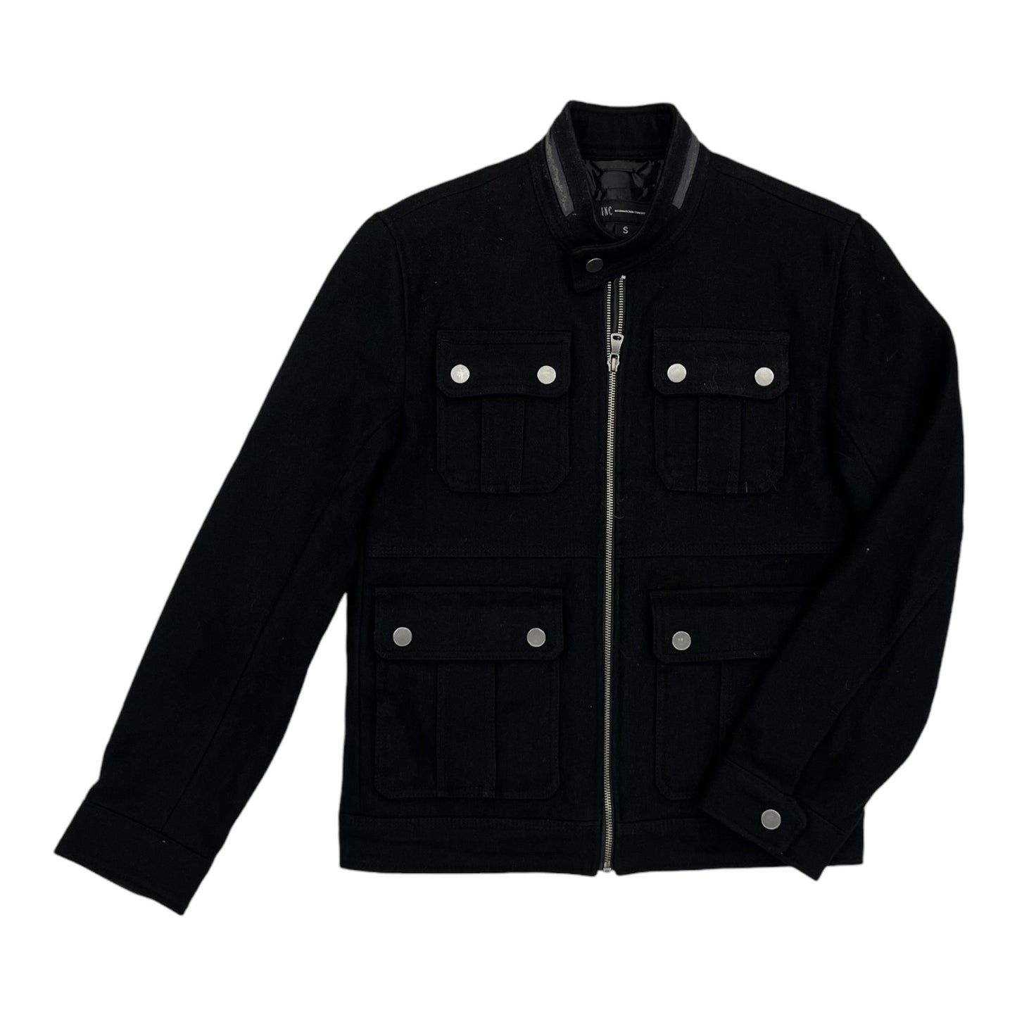 Jacket Utility By Inc In Black, Size:S