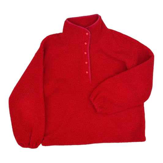 Jacket Fleece By Loft In Red, Size:M