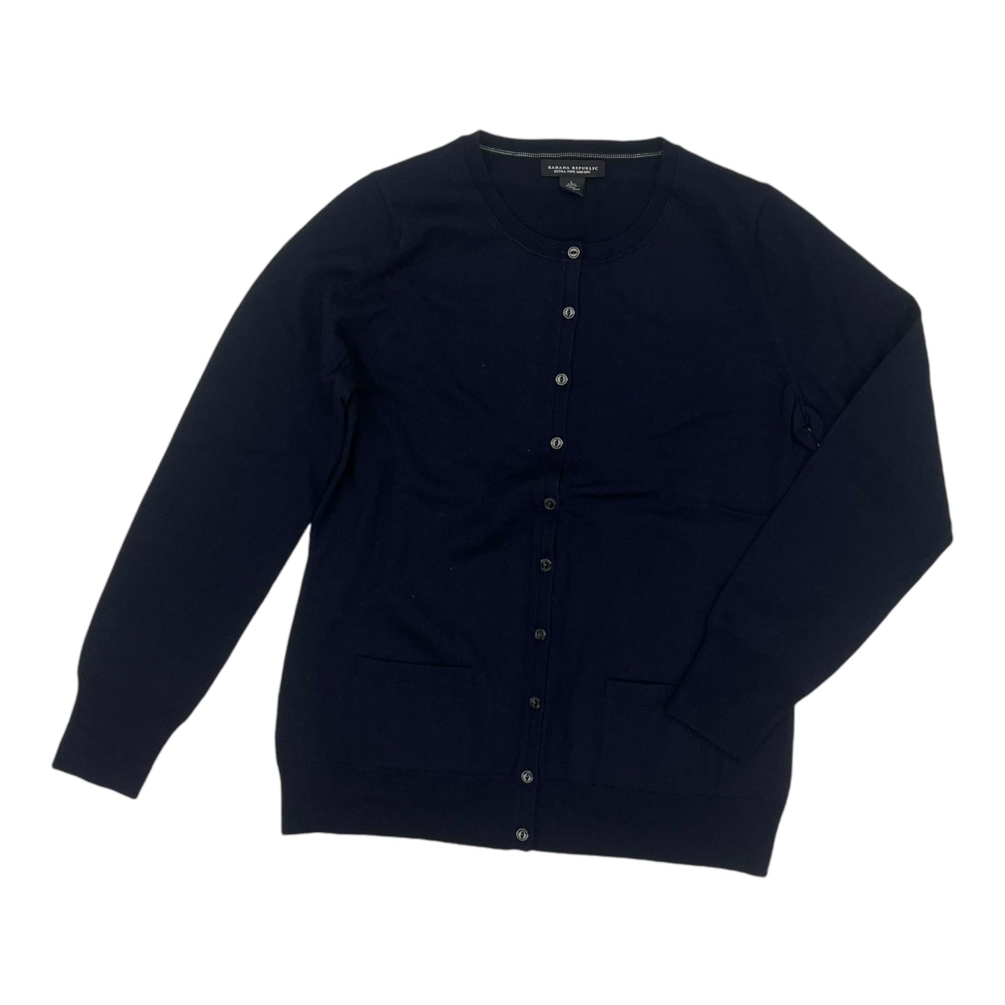 Cardigan By Banana Republic In Navy, Size:L