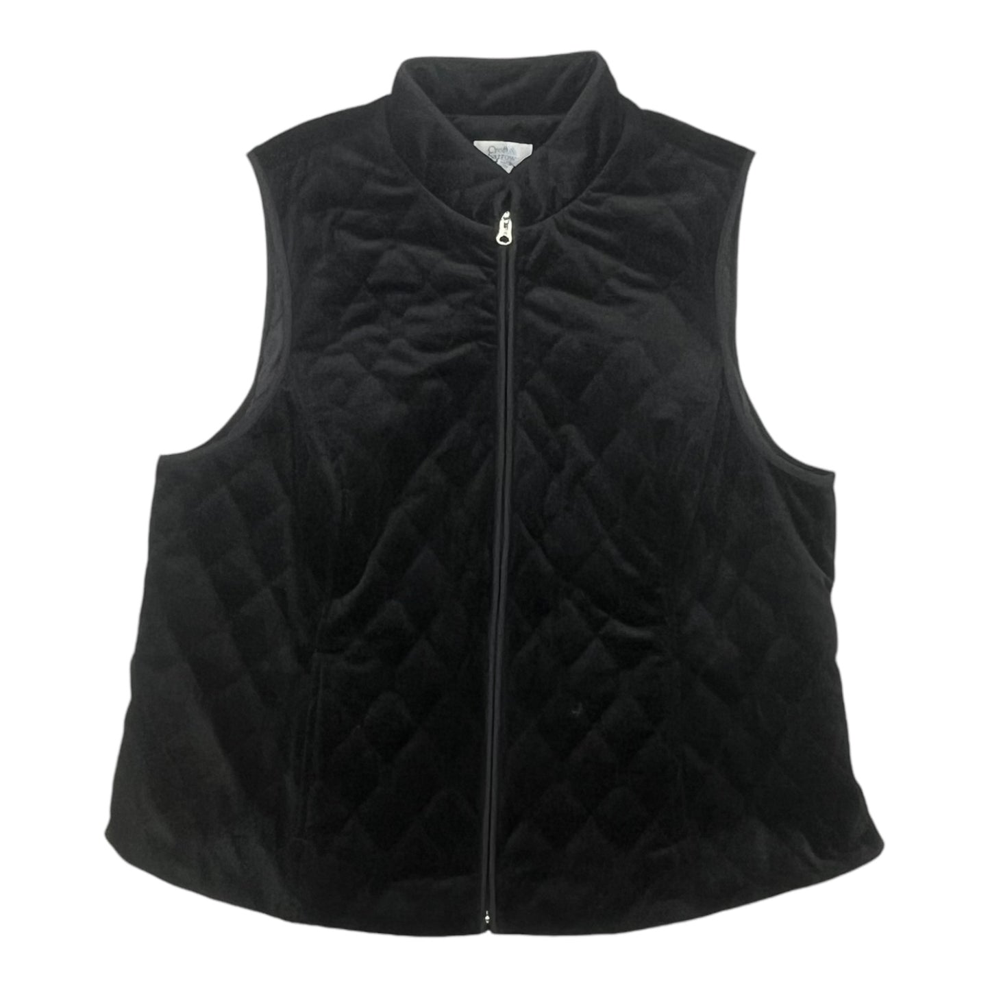 Vest Puffer & Quilted By Croft And Barrow In Black, Size:Xxl