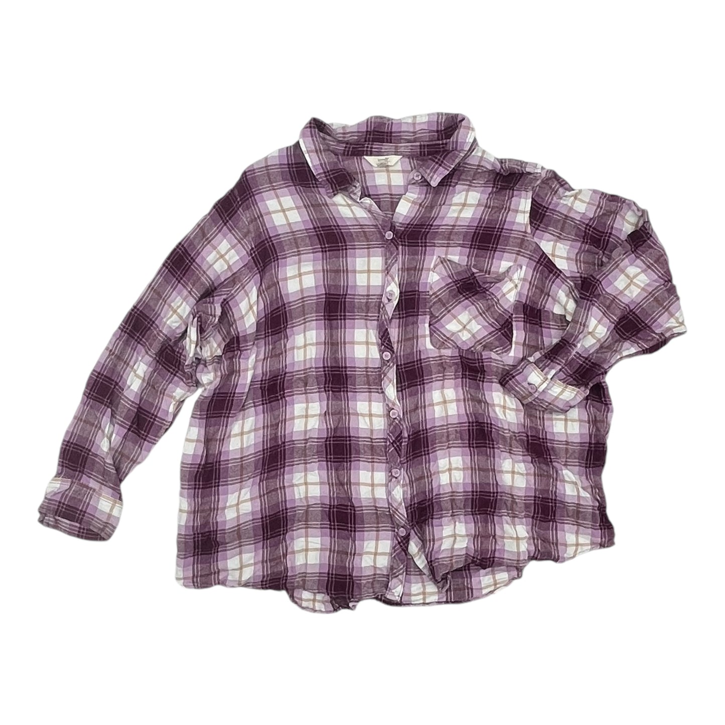 Top Ls By Terra & Sky In Purple, Size:4X