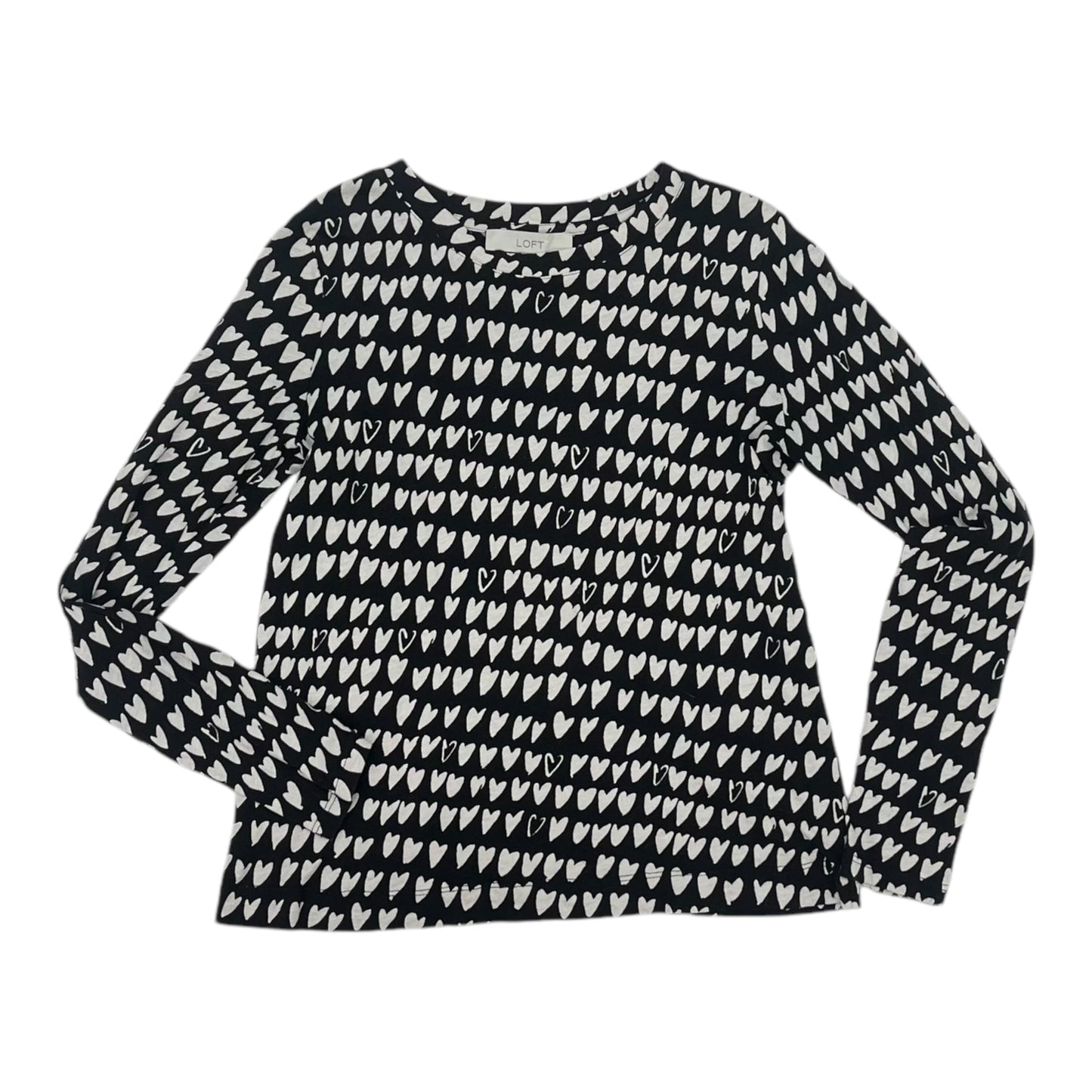 Top Ls By Loft In Black & White, Size:Xs