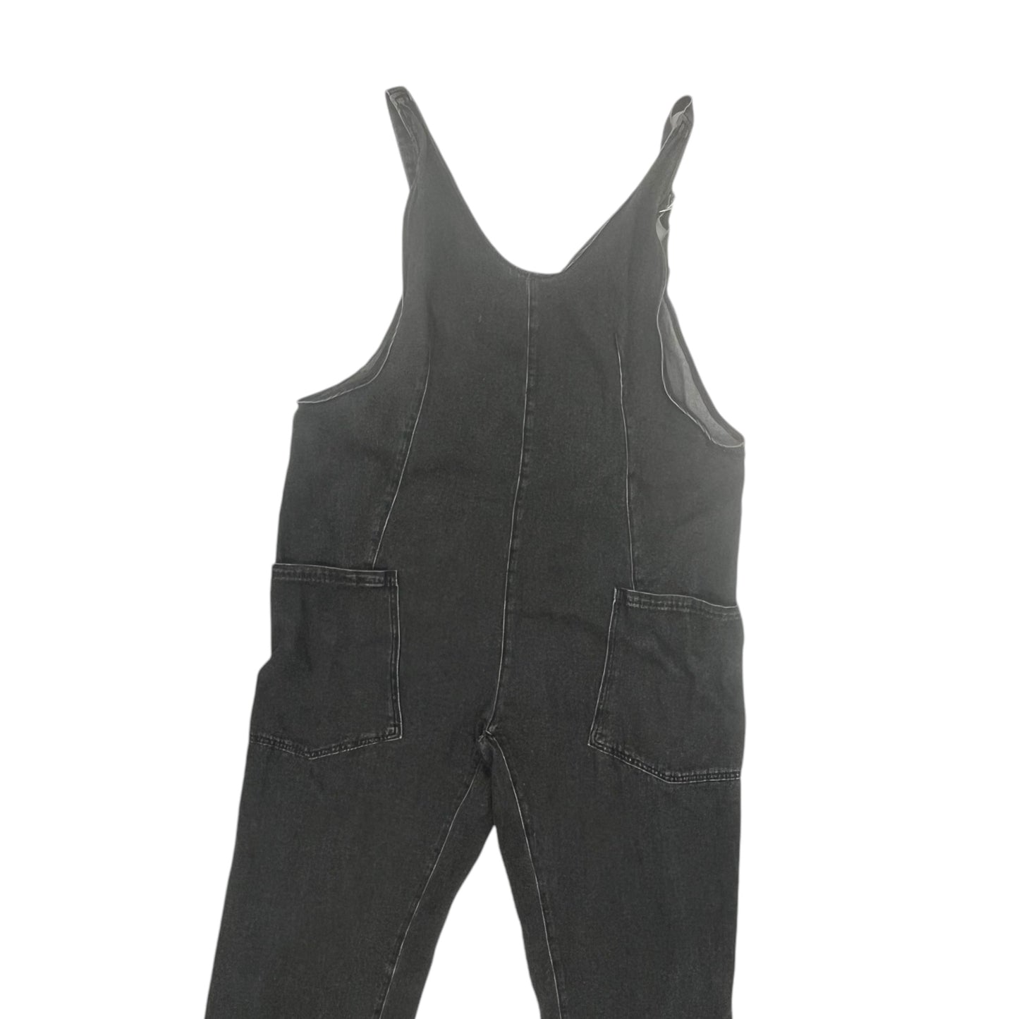 Overalls By Clothes Mentor In Black Denim, Size:Xxl