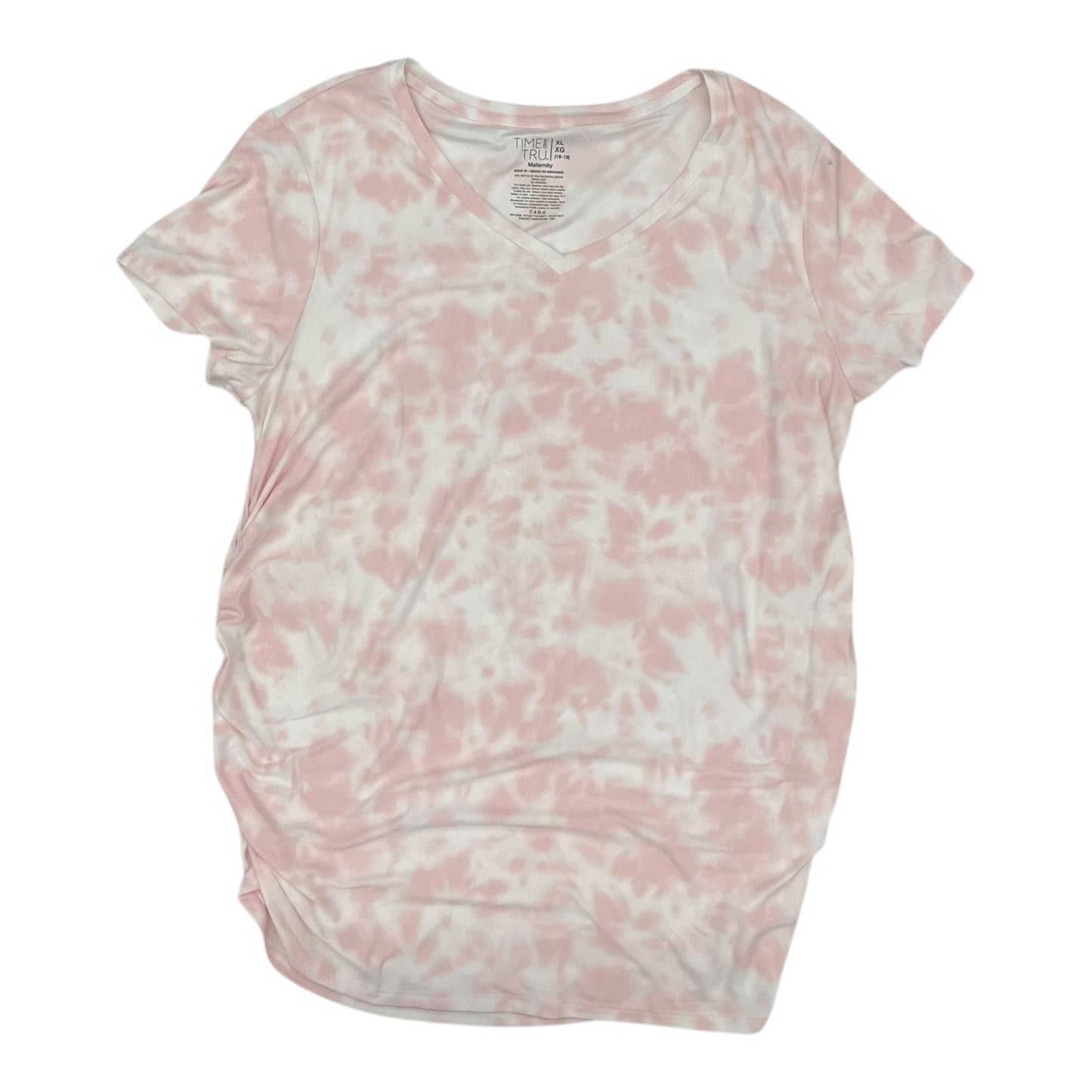 Top Ss By Time And Tru In Pink, Size:Xl