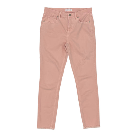 Pants Cropped By Loft In Pink, Size:4