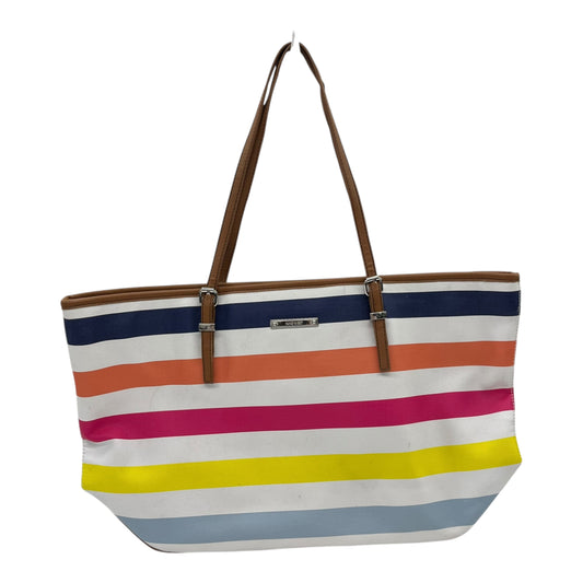 Tote By Nine West In Striped Pattern, Size:Large