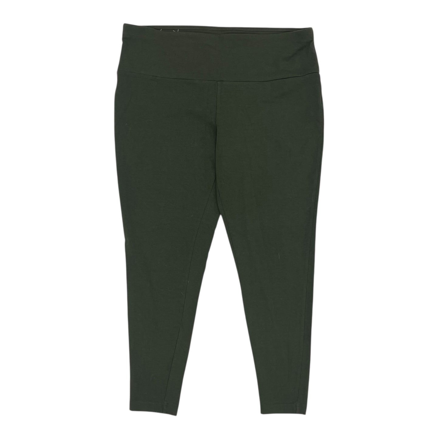 Pants Leggings By Terra & Sky In Green, Size:1X