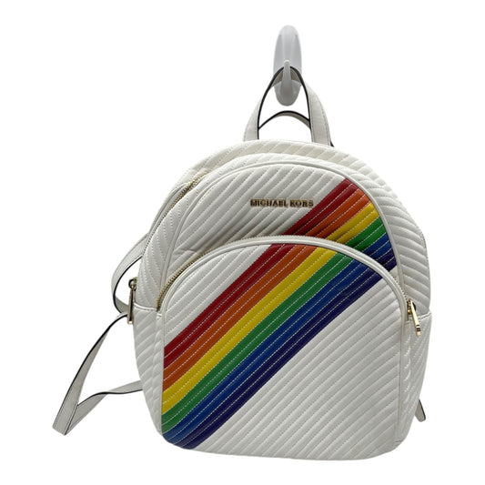 Backpack Designer By Michael Kors In Rainbow Print, Size:Medium