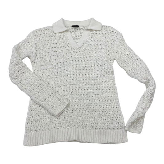 Sweater By Talbots In White, Size:Sp