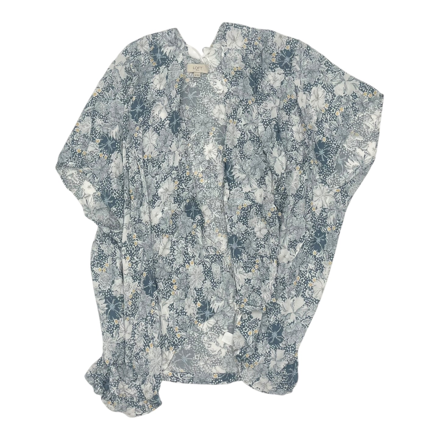 Shawl By Loft In Blue & White, Size:Osfm