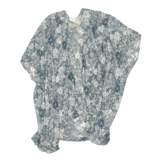 Shawl By Loft In Blue & White, Size:Osfm
